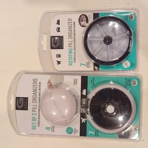 New Gforce Pill Organizer 2 Piece Bundle